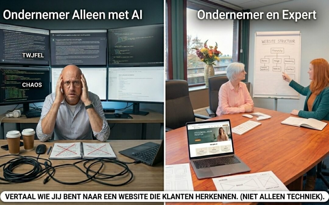 Website laten maken of met AI bouwen: wat werkt beter voor jouw business als dienstverlener?